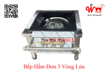 Bếp Hầm Đơn 3 vòng lửa