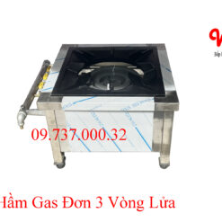 Bếp Hầm Gas Đơn 3 Vòng Lửa