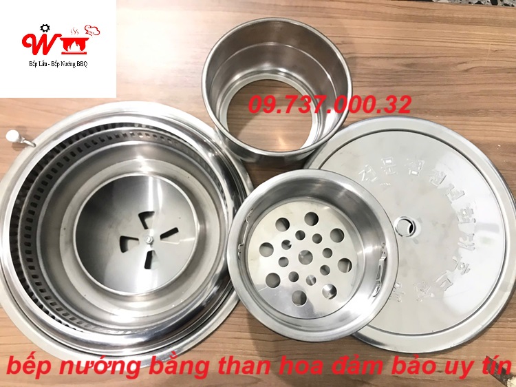 bếp nướng bằng than hoa đảm bảo uy tín