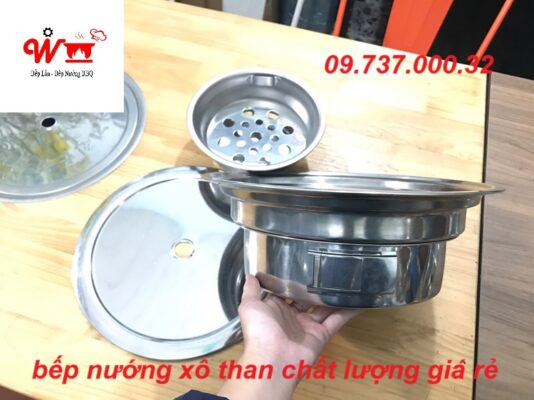 bếp nướng xô than chất lượng giá rẻ