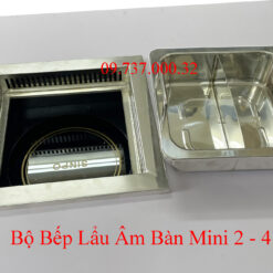 bộ bếp lẩu âm bàn mini 2-4 người