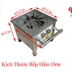 Kích thước bếp hầm đơn