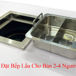 Lắp đặt bếp lẩu cho bàn 2-4 người