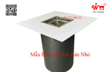 mẫu bàn bếp lẩu âm bàn nhỏ