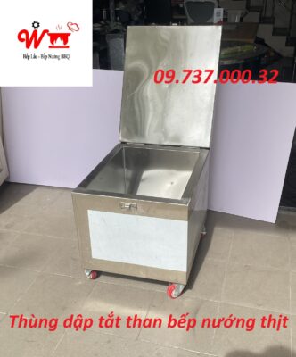 Thùng dập tắt than bếp nướng thịt