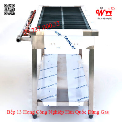 bếp 13 họng công nghiệp Hàn Quốc dùng Gas