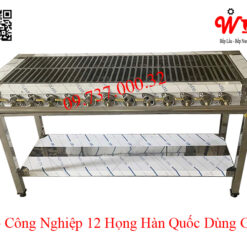 Bếp công nghiệp 12 họng Hàn Quốc dùng Gas