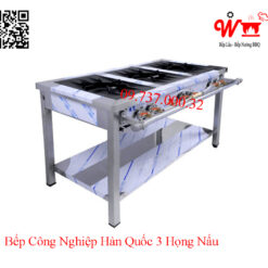 bếp công nghiệp Hàn Quốc 3 họng nấu