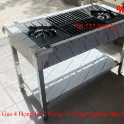 Bếp Gas 4 họng bé 2 họng to công nghiệp Hàn Quốc