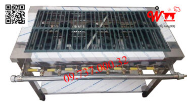 Bếp Gas công nghiệp Hàn Quốc 8 họng nhỏ
