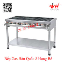 Bếp gas Hàn Quốc 8 họng bé