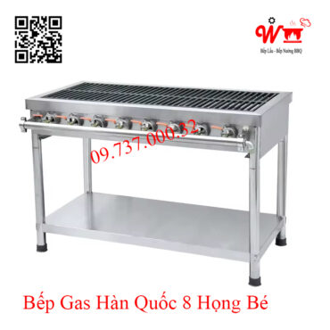 Bếp gas Hàn Quốc 8 họng bé