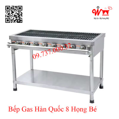 Bếp gas Hàn Quốc 8 họng bé