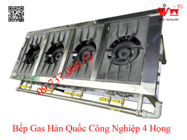 Bếp Gas Hàn Quốc công nghiệp 4 họng
