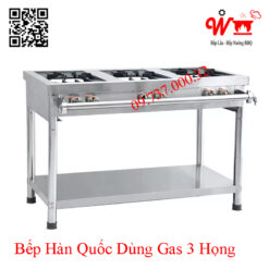 Bếp Hàn Quốc dùng Gas 3 họng