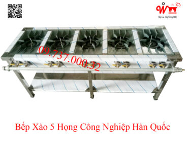 Bếp Xào 5 họng công nghiệp Hàn Quốc