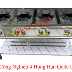 bếp xào công nghiệp 4 họng Hàn Quốc dùng Gas