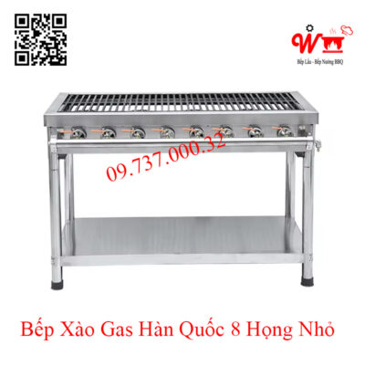 Bếp xào gas Hàn Quốc 8 họng nhỏ