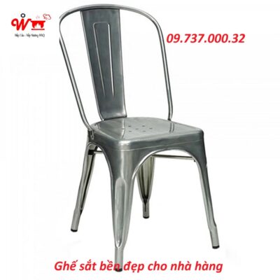 ghế sắt bền đẹp cho nhà hàng