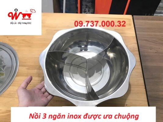 nồi 3 ngăn inox được ưa chuộng