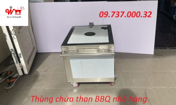 Thùng chứa than BBQ nhà hàng