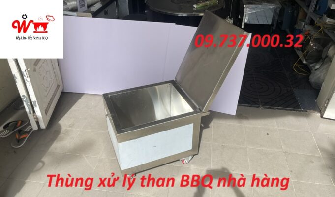 Thùng xử lý than BBQ nhà hàng