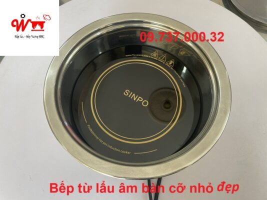 bếp từ lẩu âm bàn cỡ nhỏ đẹp