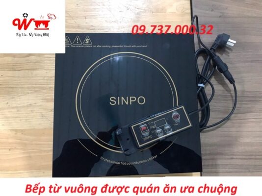 bếp từ vuông được quán ăn ưa chuộng