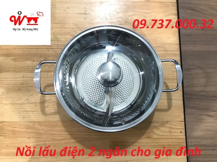 nồi điện 2 ngăn cho gia đình