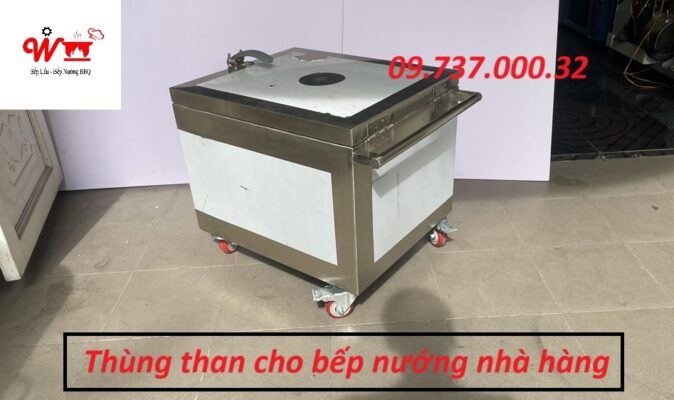 thùng dập than cho bếp nhà hàng