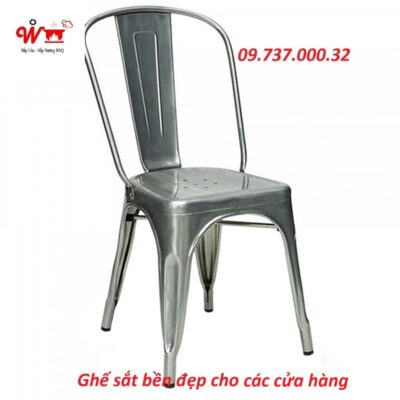 ghế sắt bền đẹp cho các cửa hàng