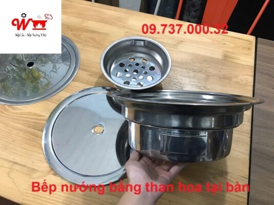 bếp nướng bằng than tại bàn tốt