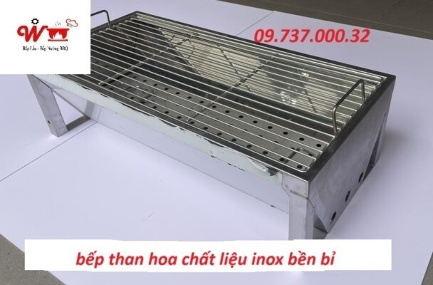 bếp than hoa chất inox xịn nhất