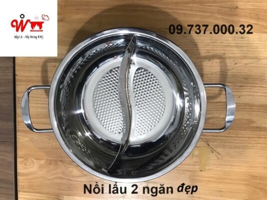nồi lẩu 2 ngăn đẹp chất tốt