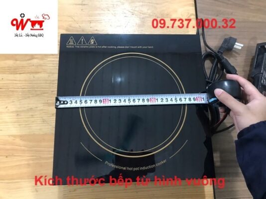 kích thước bếp từ lẩu vuông