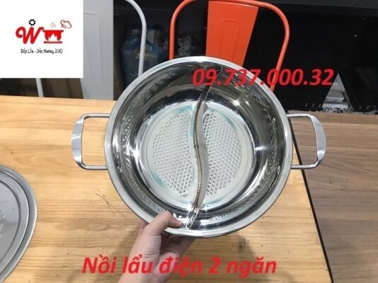 nồi lẩu điện 2 ngăn chất