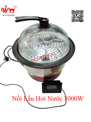 Nồi Lẩu Hơi Nước 3000W