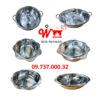 Nồi lẩu inox vuông, tròn loại 1, 2, 3 ,4 Ngăn dùng bếp từ, gas, cồn, than