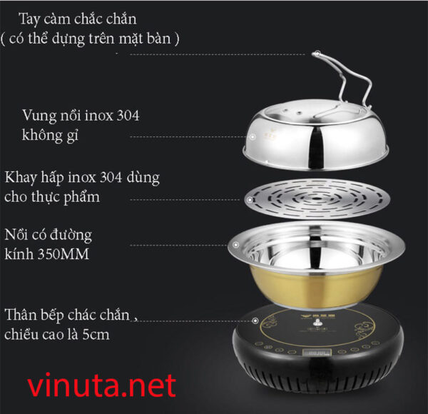Nồi Lẩu Hơi Gia Đình, bếp lẩu sauna, nồi lẩu tì hưu giá rẻ, chất lượng - Ảnh 5