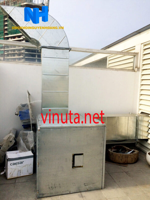 Hộp giảm tiếng ồn quạt hút ly tâm nhà hàng lẩu nướng không khói, bếp nấu - Ảnh 9