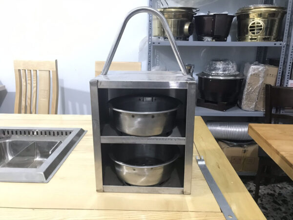 Giỏ Xách Xô Than Bếp Nướng Than Hoa
