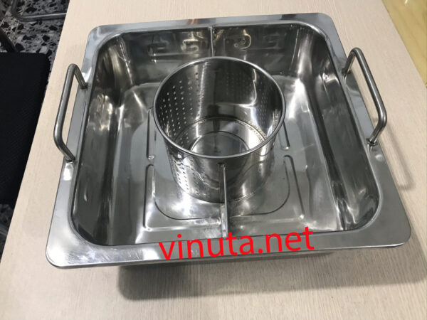 Nồi Lẩu Inox 3 Ngăn