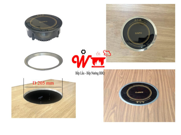 Bếp từ nhỏ âm bàn, dùng cho 1 - 2 người, lẩu cô đơn, hẹn hò, băng truyền - Ảnh 12
