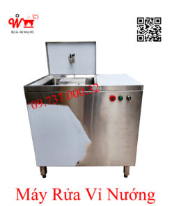 Máy rửa vỉ nướng BBQ, đánh cọ sạch loại vỉ inox bếp nướng