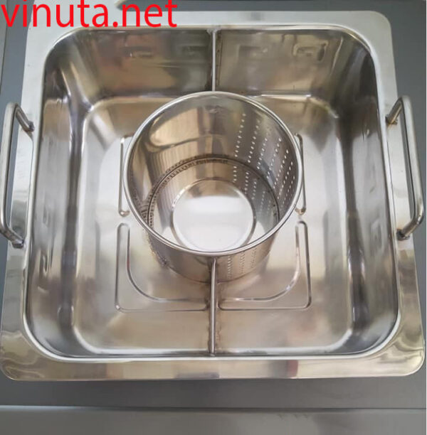 Nồi Lẩu Inox Ba Ngăn - Ảnh 4