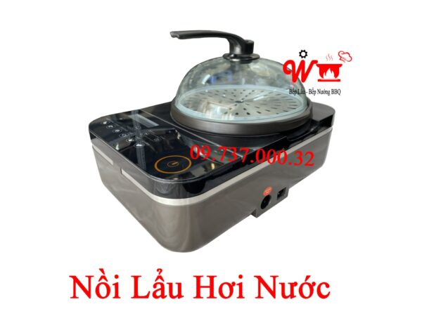 Bếp Lẩu Hơi Nước, Nồi nấu chín thức ăn bằng hơi nước chang kang kung - Ảnh 9