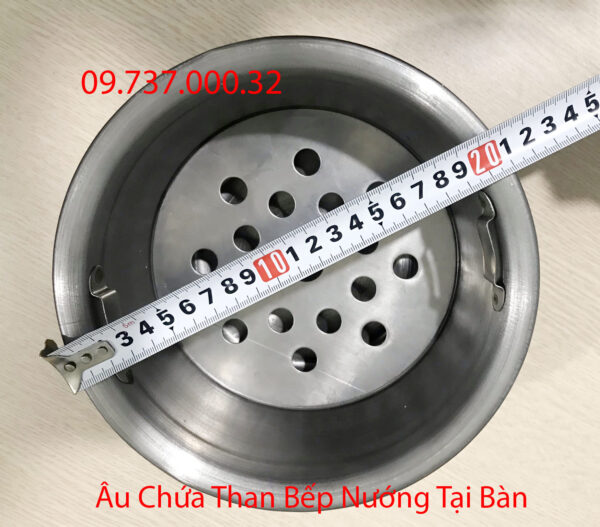 chậu để than | xô than bếp nướng bbq tại bàn, âu chứa than giá rẻ, bền, đẹp - Ảnh 3