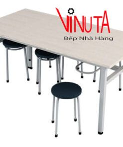 Alternative view of bàn ăn inox giá rẻ, uy tín, chất lượng, chuyên dùng nhà hàng, nhà ăn