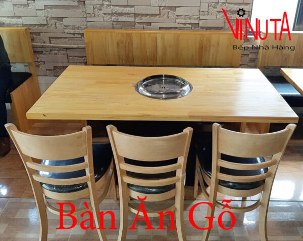 bàn ăn gỗ | bàn ăn mặt gỗ chân sắt | bộ bàn ăn mặt gỗ chân sắt uy tín, chất lượng - Ảnh 4