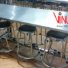 bàn ăn inox giá rẻ, uy tín, chất lượng, chuyên dùng nhà hàng, nhà ăn